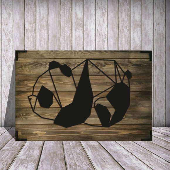 Wooden Wall Decor - Panda - Picture 2 of 3